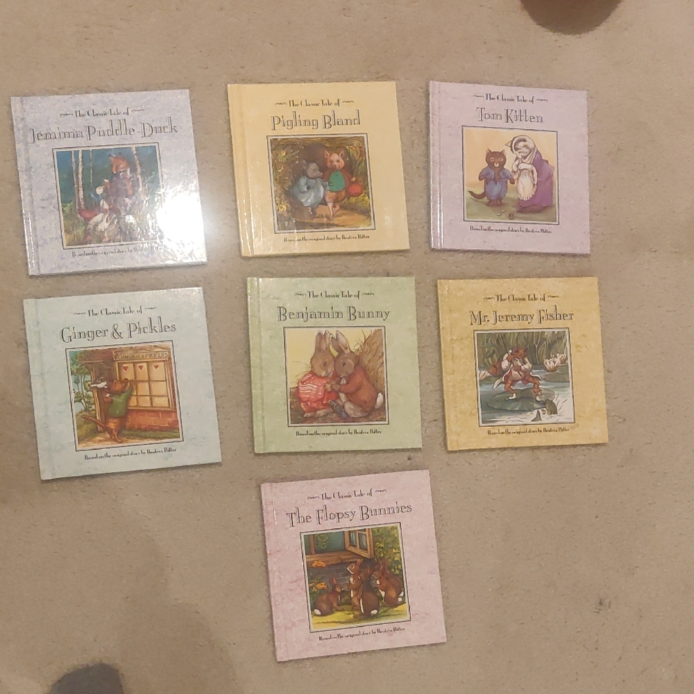 Bundle Of 7 Hardcover Classic Vintage Beatrix Potter Children's Books Young Read
